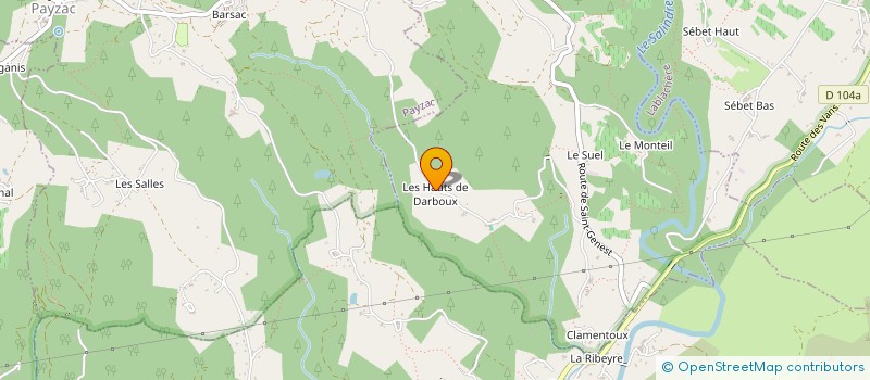 localisation de l'entreprise MONSIEUR PIERRE PAGEAULT  SAINT-GENEST-DE-BEAUZON