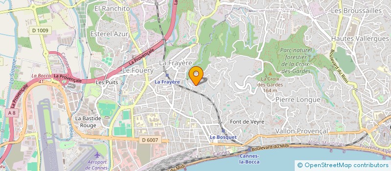 localisation de l'entreprise MONSIEUR PIERRE PAGLIAZZO à CANNES