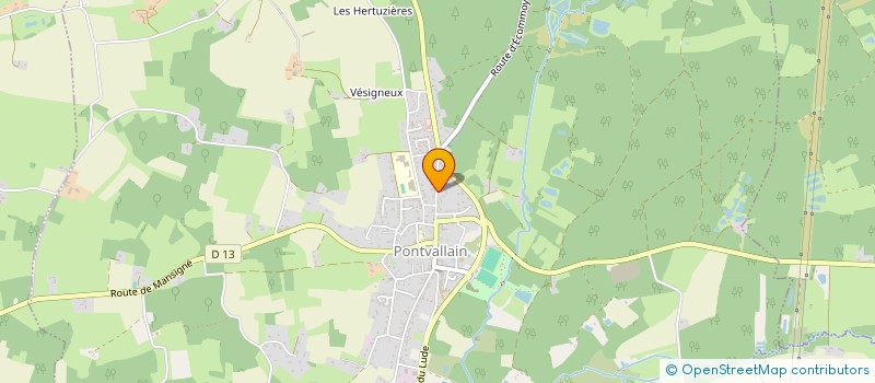 localisation de l'entreprise MONSIEUR PIERRE PAISANT  PONTVALLAIN