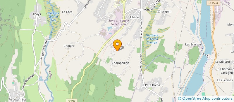 localisation de l'entreprise MONSIEUR PIERRE PALERMO  BELLEY