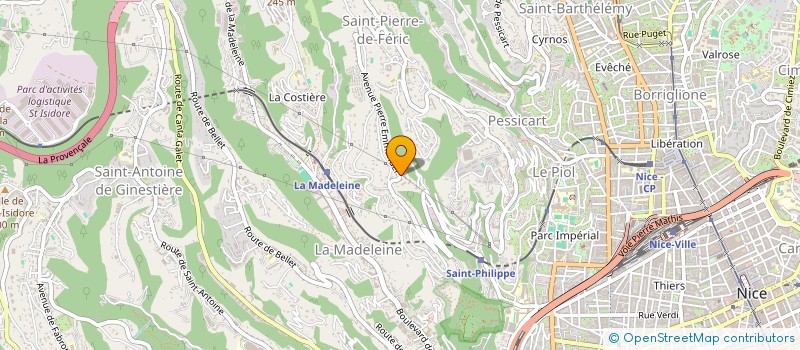 localisation de l'entreprise MONSIEUR PIERRE PALVAIR  NICE