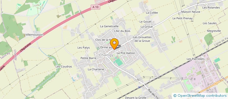 localisation de l'entreprise MONSIEUR PIERRE PANON à CHAINGY