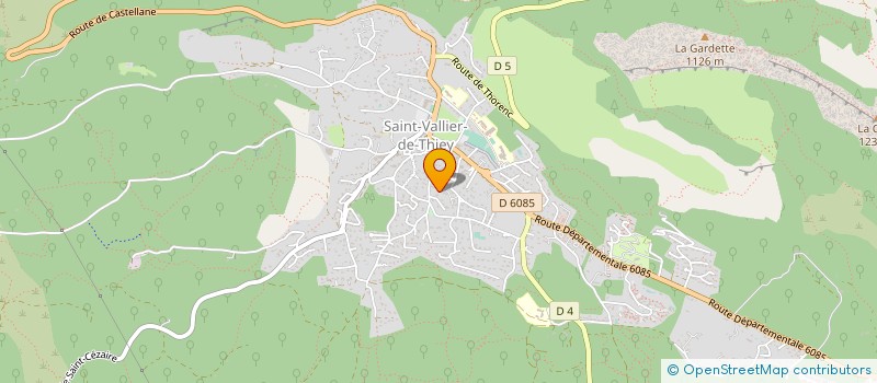 localisation de l'entreprise MONSIEUR PIERRE PANZARELLA  SAINT-VALLIER-DE-THIEY
