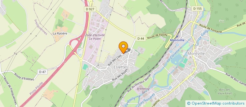 localisation de l'entreprise MONSIEUR PIERRE PAQUET  ESLETTES