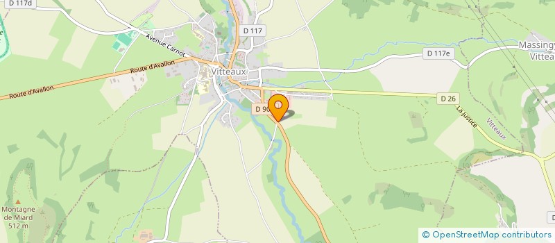 localisation de l'entreprise MONSIEUR PIERRE PARIZOT  VITTEAUX