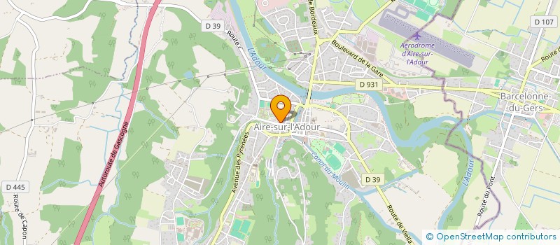 localisation de l'entreprise MONSIEUR PIERRE PASCALIN à AIRE-SUR-L'ADOUR