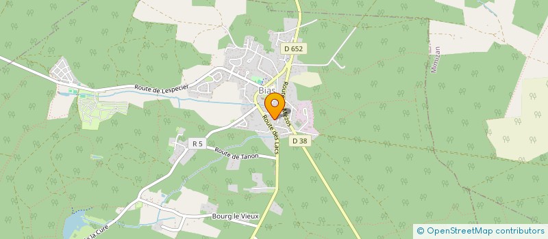 localisation de l'entreprise MONSIEUR PIERRE PASSERIEUX  BIAS