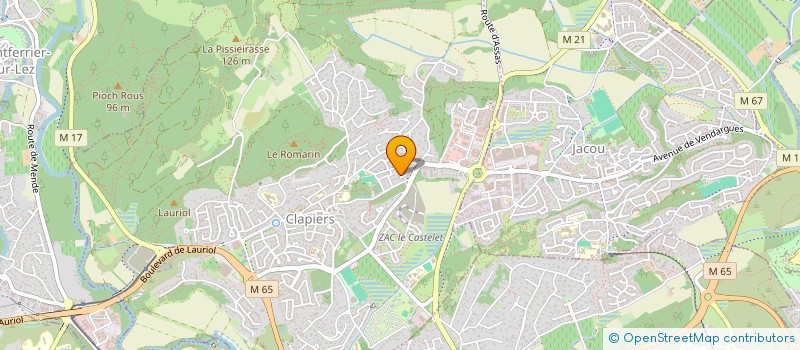 localisation de l'entreprise MONSIEUR PIERRE-PAUL BARROIS  CLAPIERS