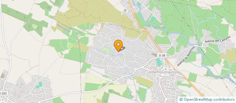 localisation de l'entreprise MONSIEUR PIERRE-PAUL RAYNAUD  VILLEMOUSTAUSSOU