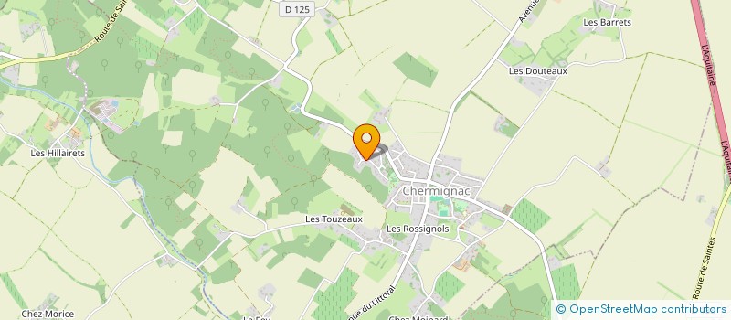 localisation de l'entreprise MONSIEUR PIERRE PAULIN  CHERMIGNAC