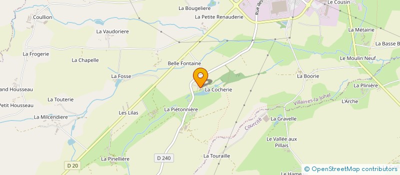 localisation de l'entreprise MONSIEUR PIERRE PAUTONNIER  VILLAINES-LA-JUHEL