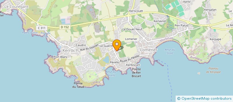 localisation de l'entreprise MONSIEUR PIERRE PAVEC  PLOEMEUR