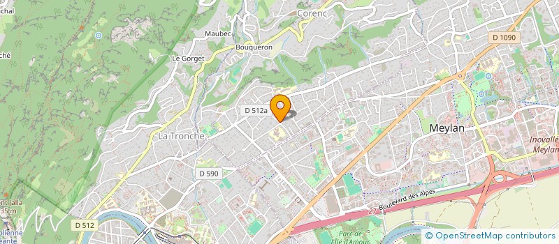 localisation de l'entreprise MONSIEUR PIERRE PAYET-BURIN  CORENC