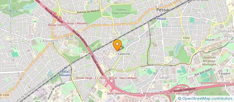 localisation de l'entreprise MONSIEUR PIERRE PECHAUD-RIVIERE  MERIGNAC