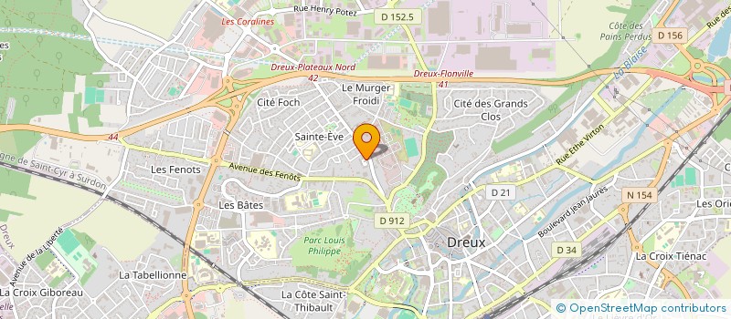 localisation de l'entreprise MONSIEUR PIERRE PEETERS à DREUX