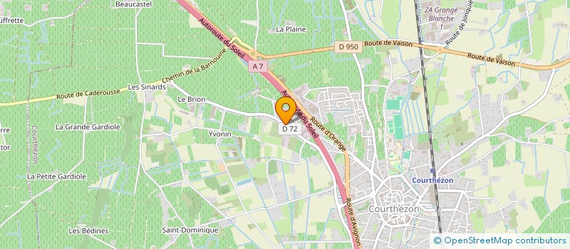 localisation de l'entreprise MONSIEUR PIERRE PELAEZ  COURTHEZON