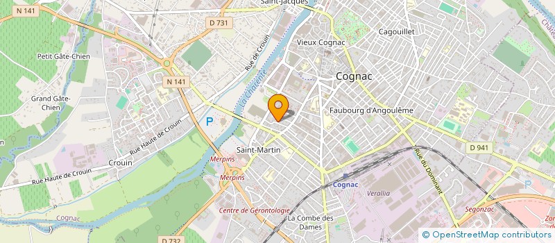localisation de l'entreprise MONSIEUR PIERRE PELETTE à COGNAC
