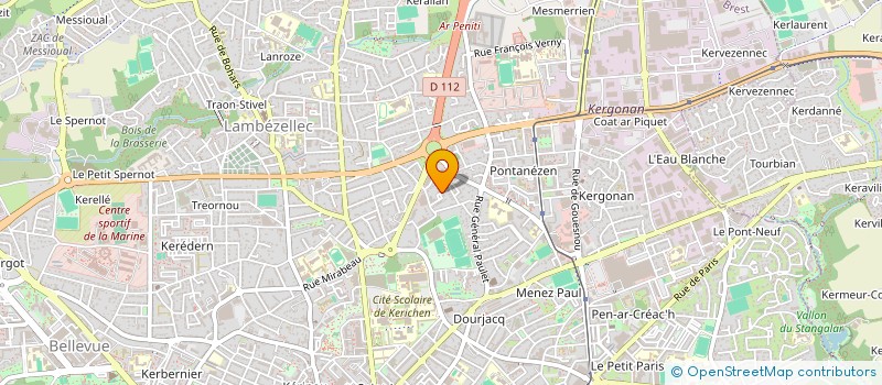 localisation de l'entreprise MONSIEUR PIERRE PELLEAU à BREST