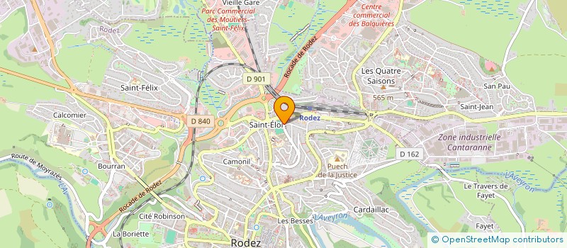 localisation de l'entreprise MONSIEUR PIERRE PELMOINE  RODEZ