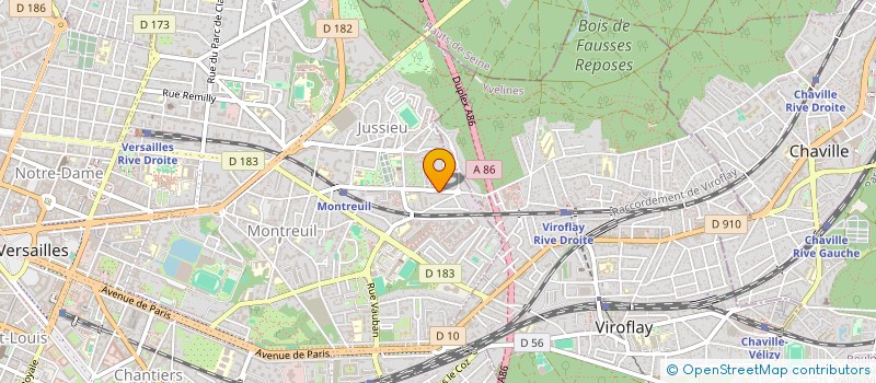 localisation de l'entreprise MONSIEUR PIERRE PENICAUD à VERSAILLES