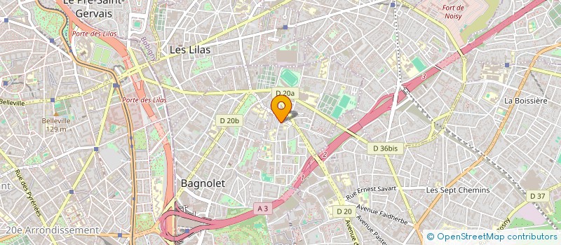 localisation de l'entreprise MONSIEUR PIERRE PEREZ à BAGNOLET