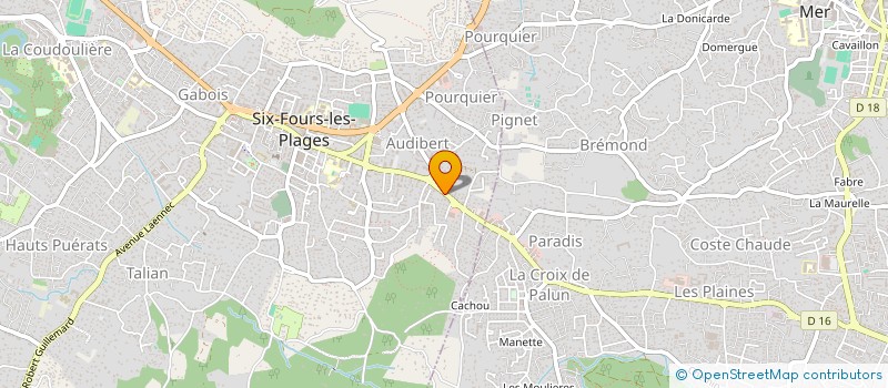 localisation de l'entreprise MONSIEUR PIERRE PERRAUDIN à SIX-FOURS-LES-PLAGES