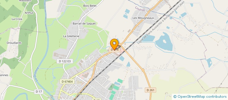 localisation de l'entreprise MONSIEUR PIERRE PERRICHON  COUTRAS