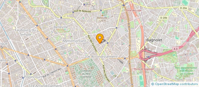 localisation de l'entreprise MONSIEUR PIERRE PERRIGAULT  PARIS