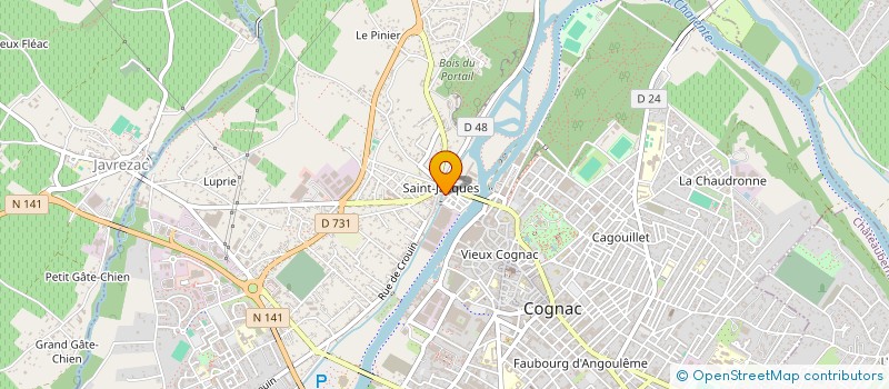 localisation de l'entreprise MONSIEUR PIERRE PERROGON à COGNAC