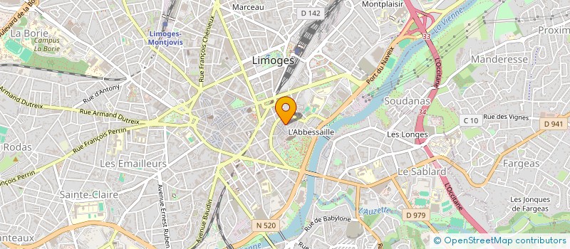 localisation de l'entreprise MONSIEUR PIERRE PERUCAUD à LIMOGES