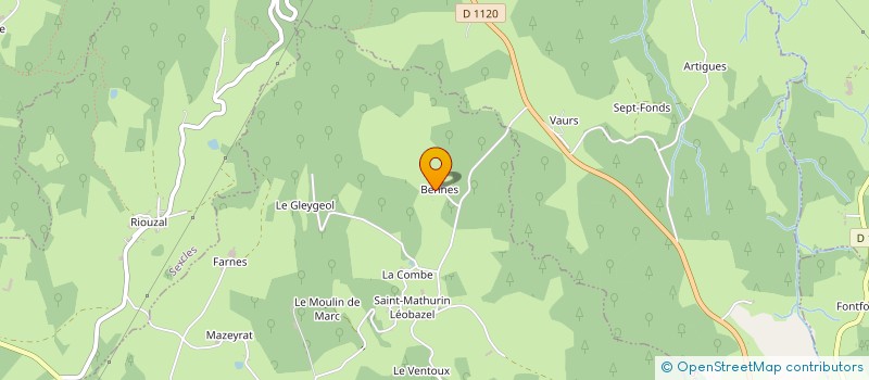 localisation de l'entreprise MONSIEUR PIERRE PESTOURIE  CAMPS ST MATHURIN LEOBAZEL