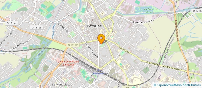 localisation de l'entreprise MONSIEUR PIERRE PETIT à BETHUNE