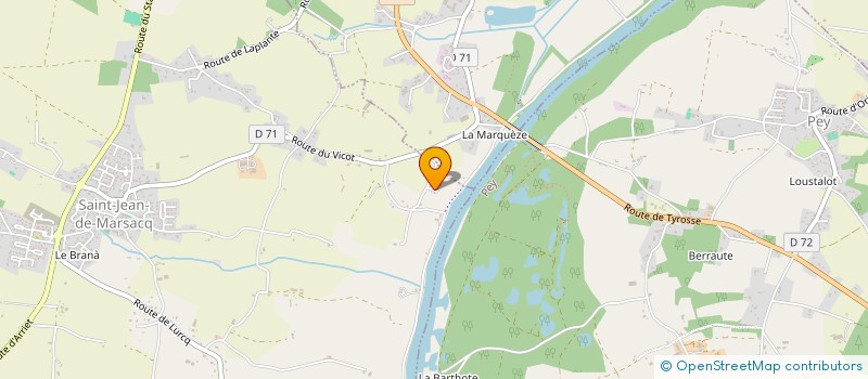 localisation de l'entreprise MONSIEUR PIERRE PETRISSANS  SAINT-JEAN-DE-MARSACQ