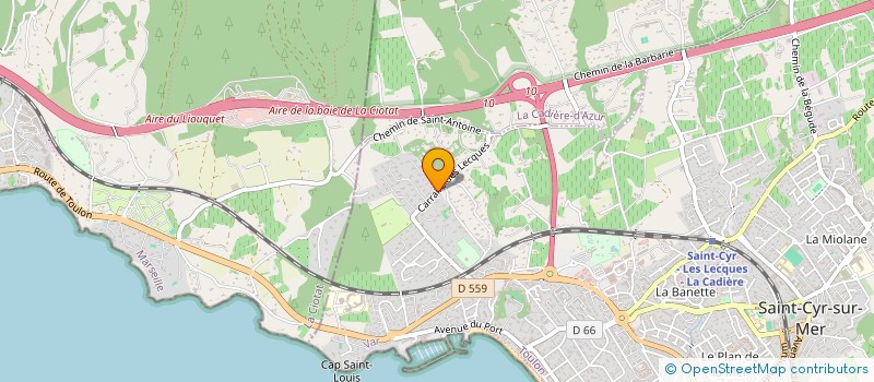 localisation de l'entreprise MONSIEUR PIERRE PEUVERGNE à SAINT-CYR-SUR-MER