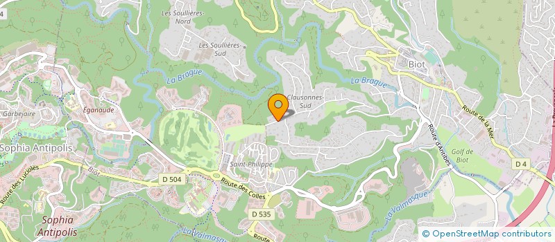 localisation de l'entreprise MONSIEUR PIERRE PEYRARD  BIOT