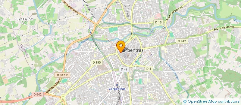 localisation de l'entreprise MONSIEUR PIERRE PEYRON  CARPENTRAS