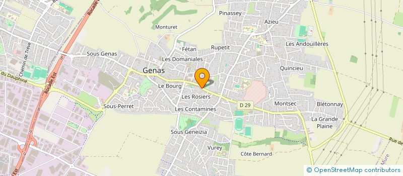 localisation de l'entreprise MONSIEUR PIERRE PEYRONNET  GENAS