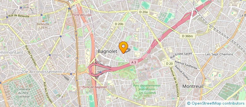 localisation de l'entreprise MONSIEUR PIERRE PEZZILLO à BAGNOLET