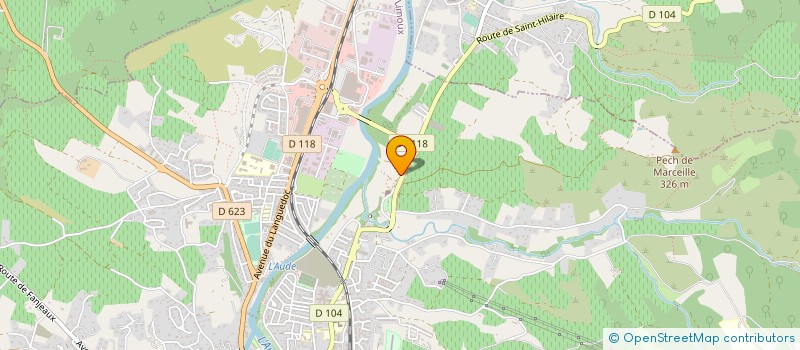 localisation de l'entreprise MONSIEUR PIERRE PHILIPOT  LIMOUX