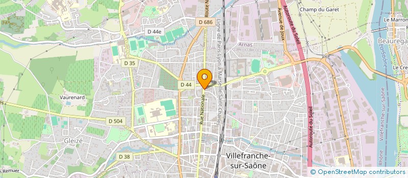 localisation de l'entreprise MONSIEUR PIERRE PHILIPP  VILLEFRANCHE-SUR-SAONE