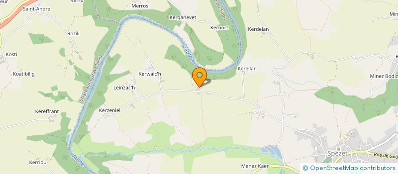 localisation de l'entreprise MONSIEUR PIERRE PHILIPPE  SPEZET