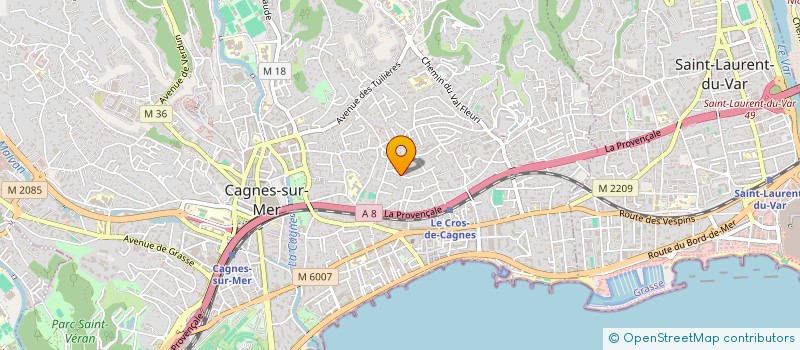 localisation de l'entreprise MONSIEUR PIERRE-PHILIPPE NEUVILLE  CAGNES-SUR-MER