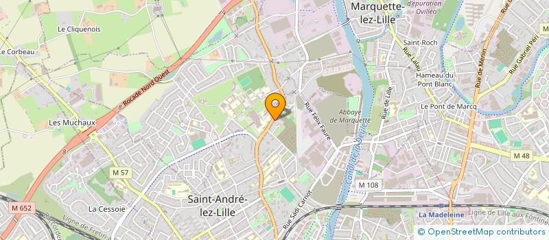 localisation de l'entreprise MONSIEUR PIERRE PHILIPPE ROMMELAERE  SAINT-ANDRE-LEZ-LILLE