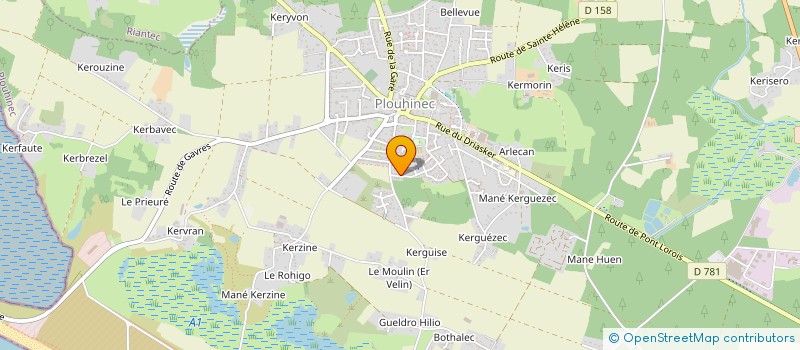 localisation de l'entreprise MONSIEUR PIERRE PHILIPPE THOMASO  PLOUHINEC