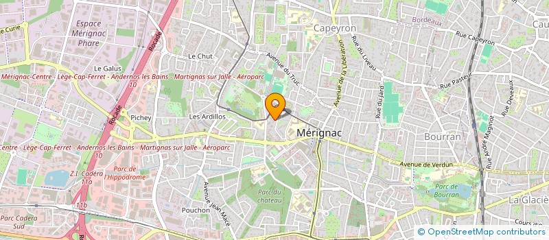 localisation de l'entreprise MONSIEUR PIERRE PICARD à MERIGNAC