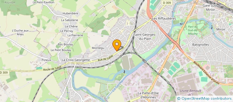 localisation de l'entreprise MONSIEUR PIERRE PICHON  LE MANS