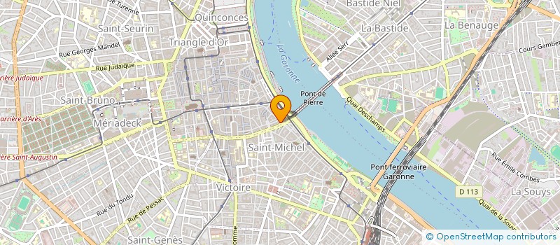 localisation de l'entreprise MONSIEUR PIERRE PIERRE MERCIER  BORDEAUX