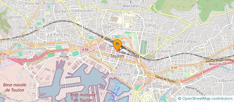 localisation de l'entreprise MONSIEUR PIERRE PINARD à TOULON