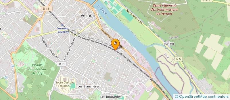 localisation de l'entreprise MONSIEUR PIERRE PINOCHE  VERNON