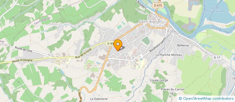 localisation de l'entreprise MONSIEUR PIERRE PLACE  SAINT-AIGNAN